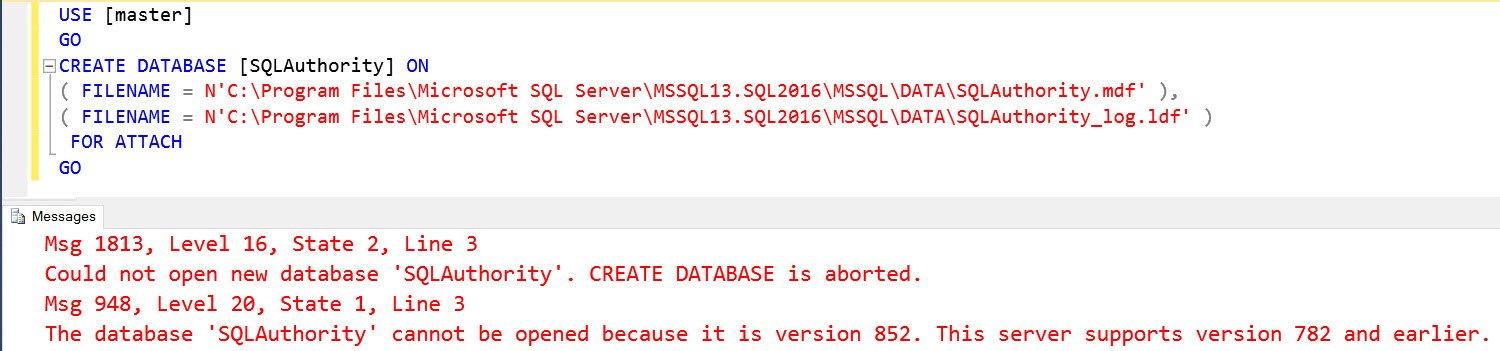 Error dialog box.