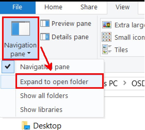 Expand to open folder.