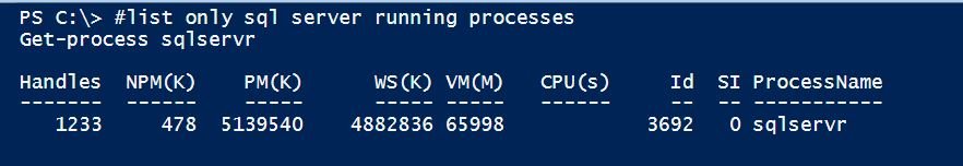 Get-process sqlserver.