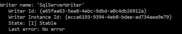 Sqlserverwriter writer id.