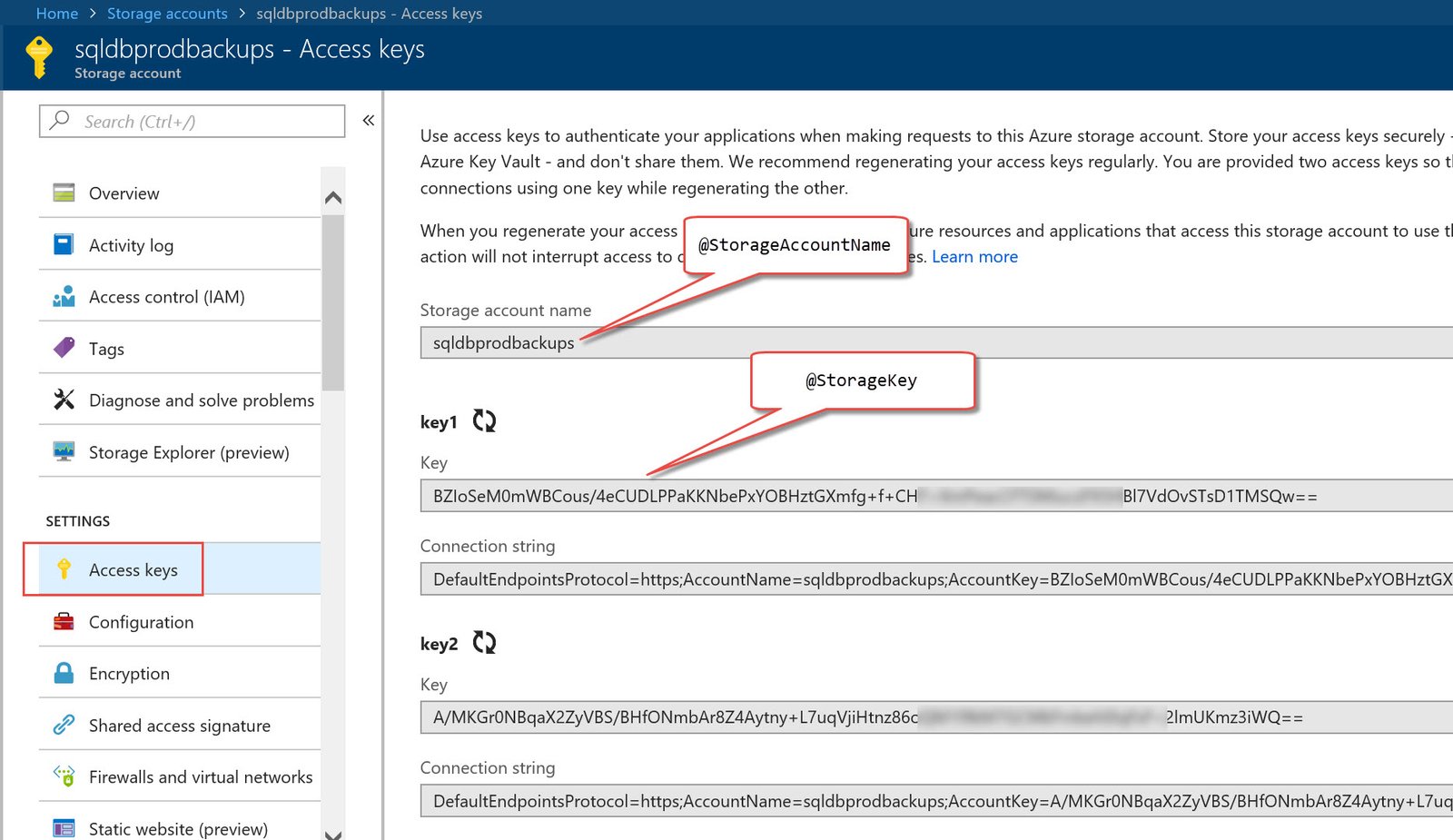 SQL Server Credentials.