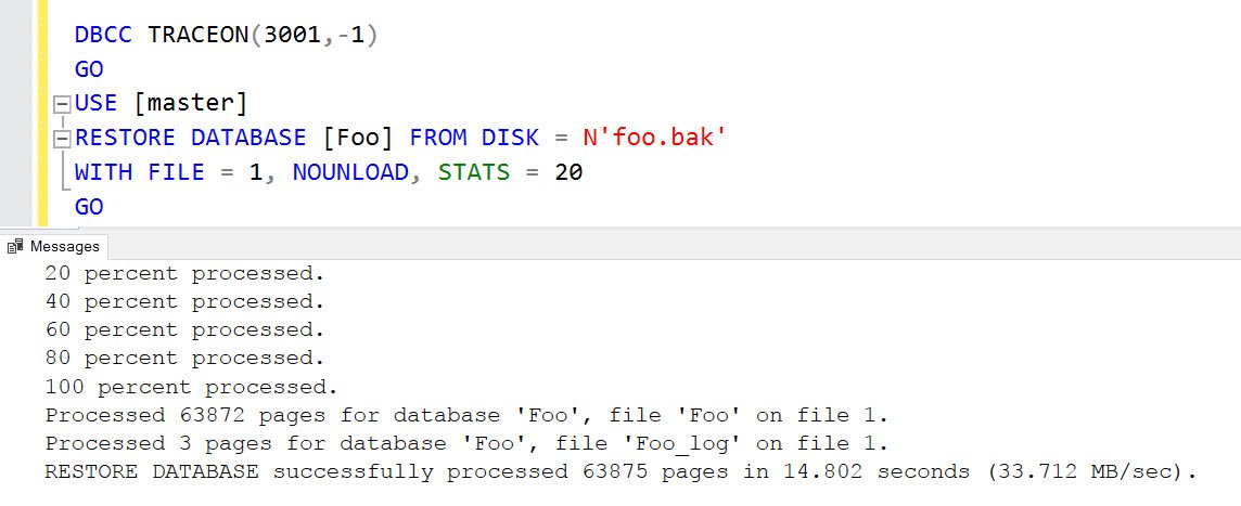 Sql Server Restore.