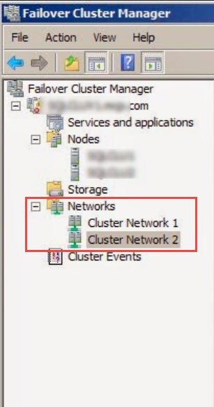 Failover Cluster Manager window.