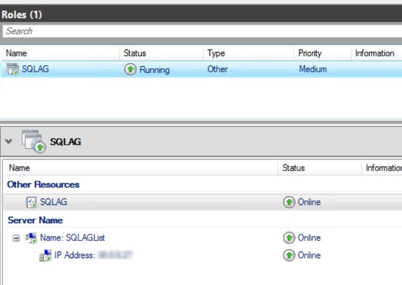 SQL Server roles.