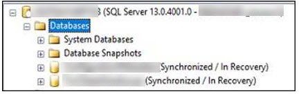 SQL Server database tool window.