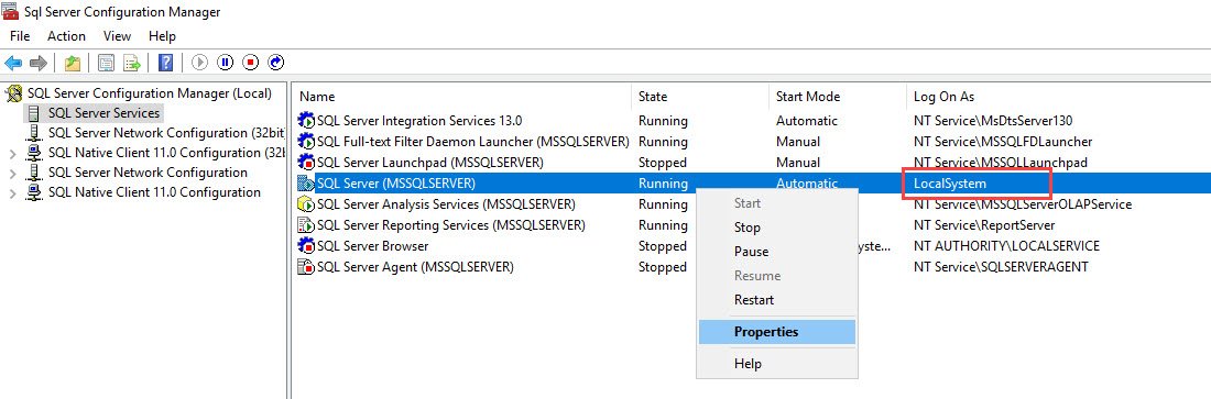 SQL Server Configuration Manager.