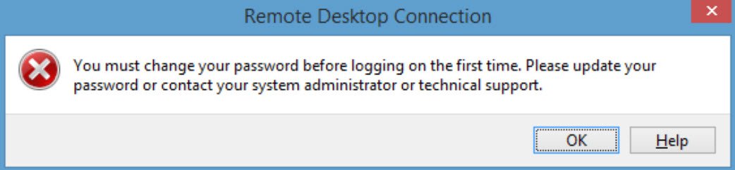 You Must Change Your Password.
