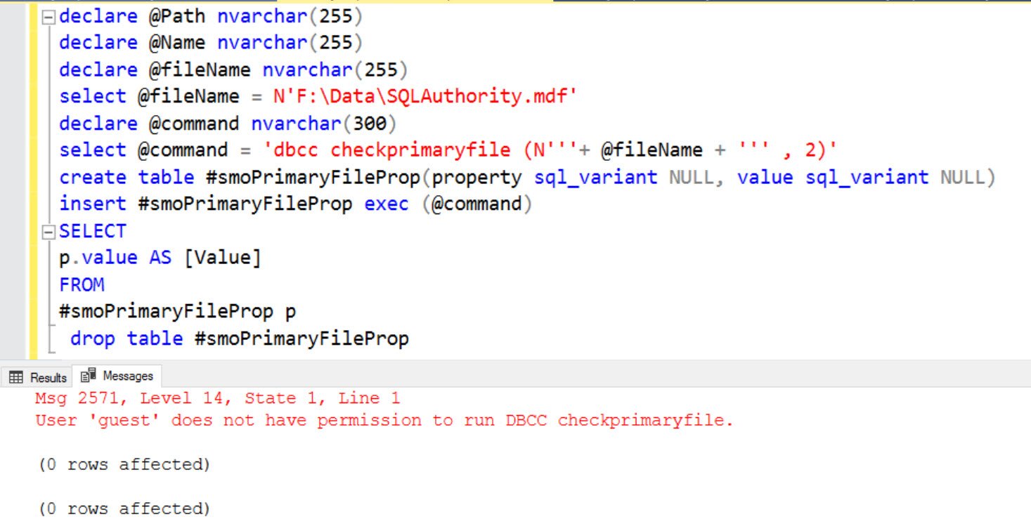 SQL Server Development Environment.
