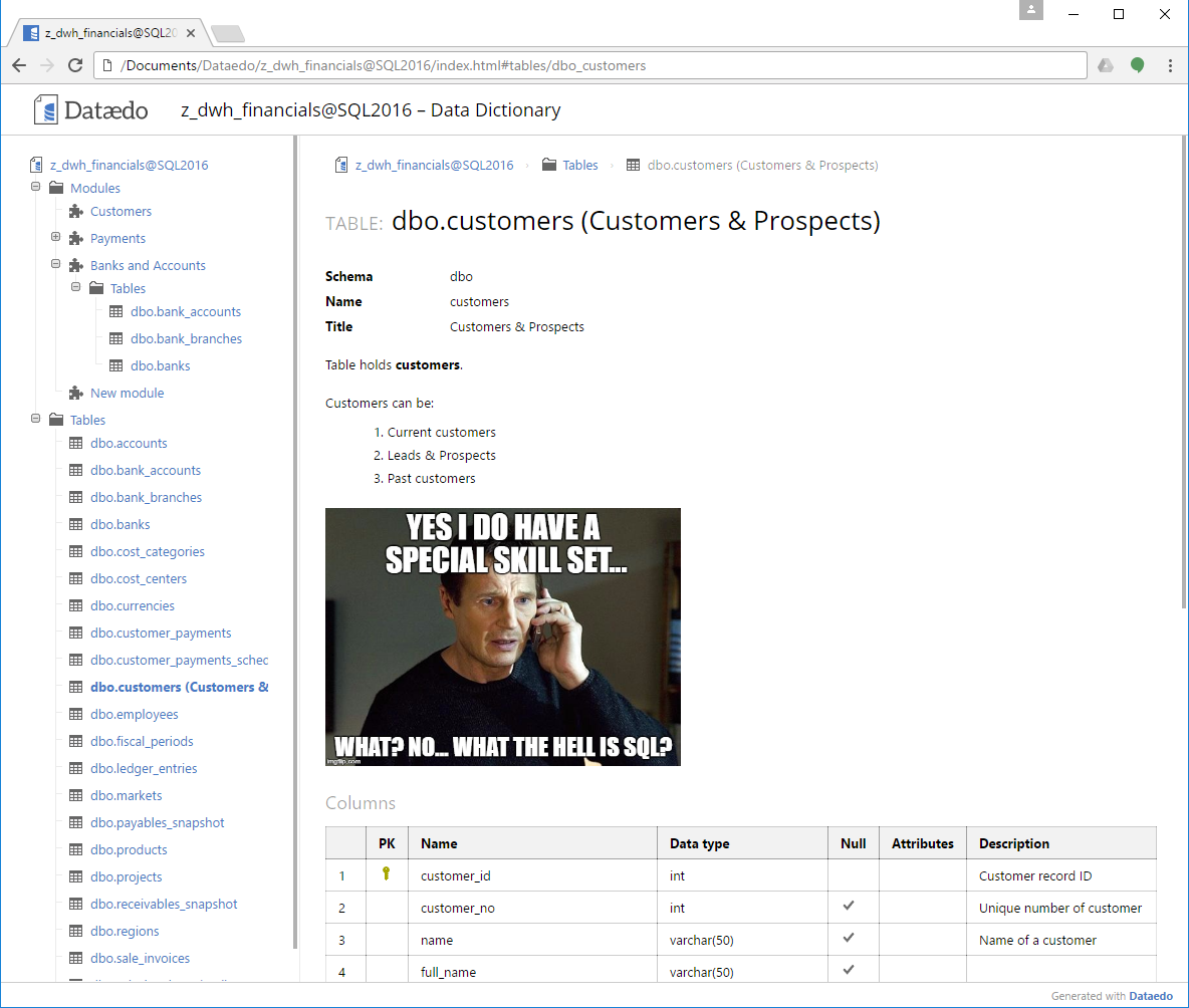 SQL Server Data Tools query explorer.