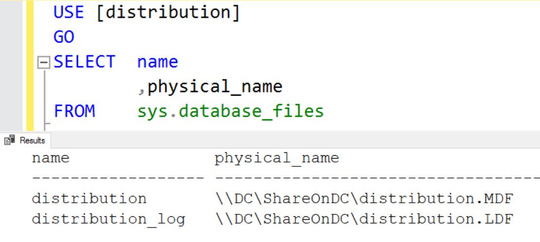 Configure distribution.