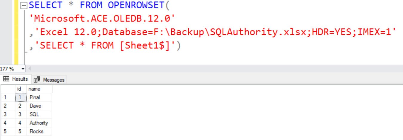 OLE DB error on SQL Server.