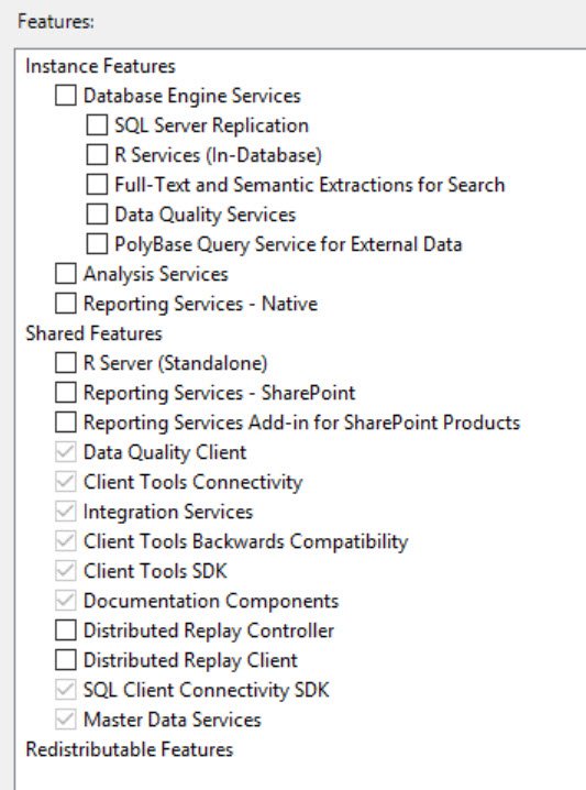 SQL features windows.