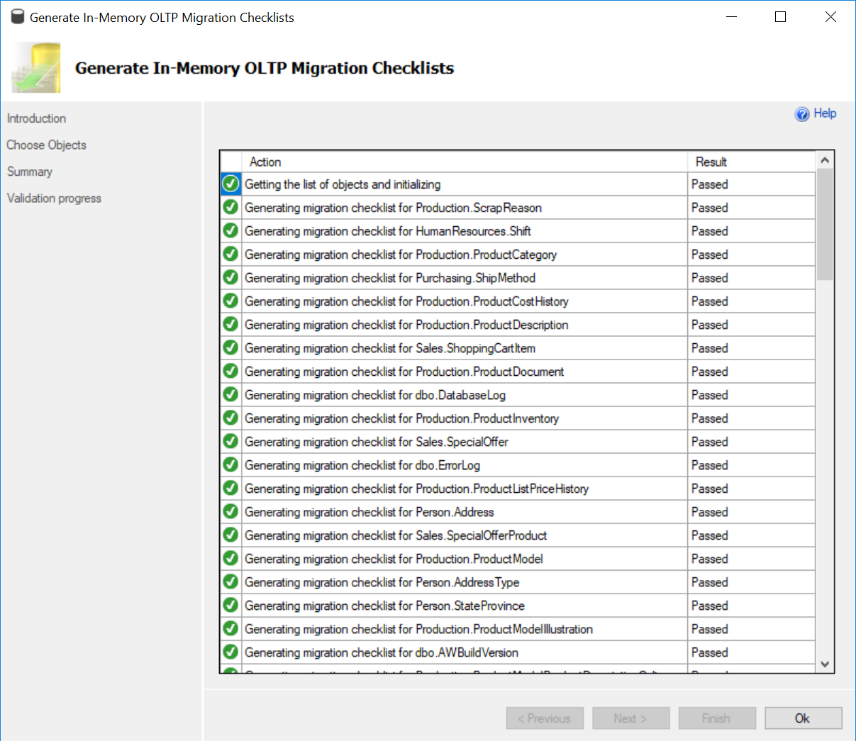 SQL server migration checklist.