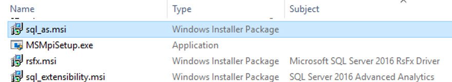 Windows Installer Package Files.