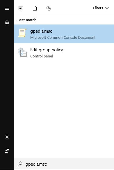 Gpedit.msc.