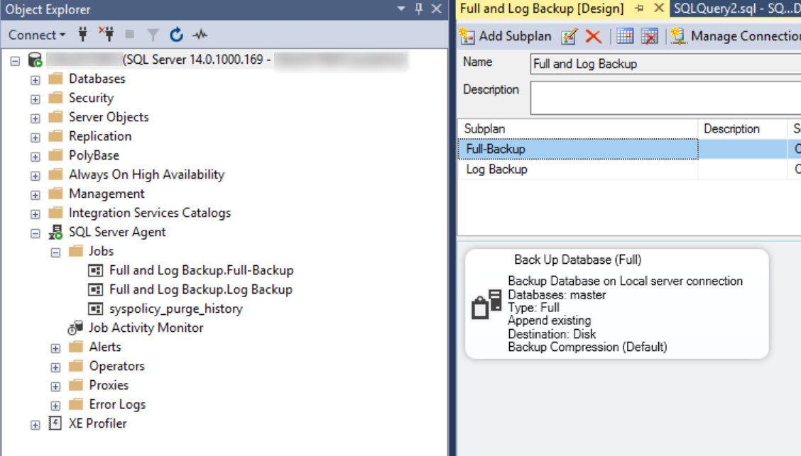 SQL Server Full Backup.