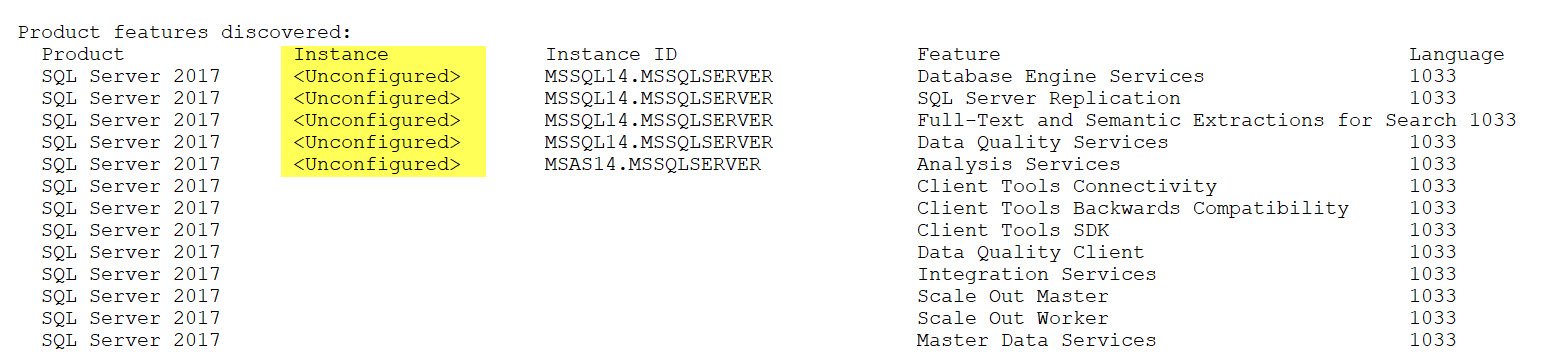 SQL Server Uninstall Error.