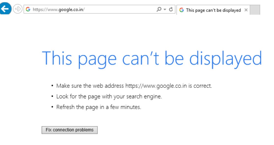 Page Can't Be Displayed.