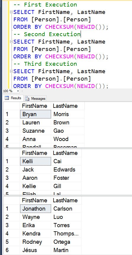 Query window in sql server tool.