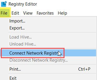 Connect Network Registry.