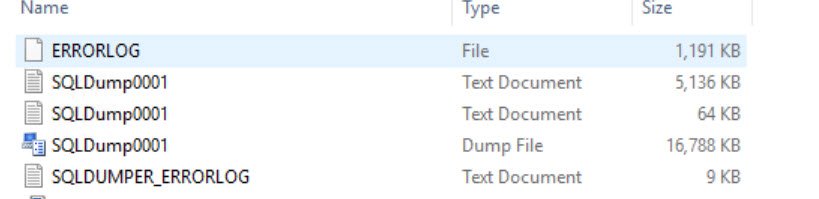 SQL Server Error Log Directory.