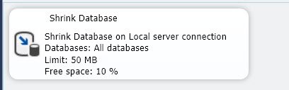 Shrink Database.