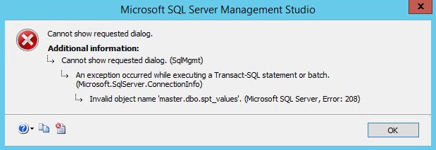 Invalid object name error in sql management studio.