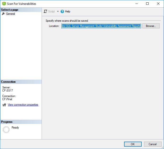 Vulnerability Assessment Report Settings.