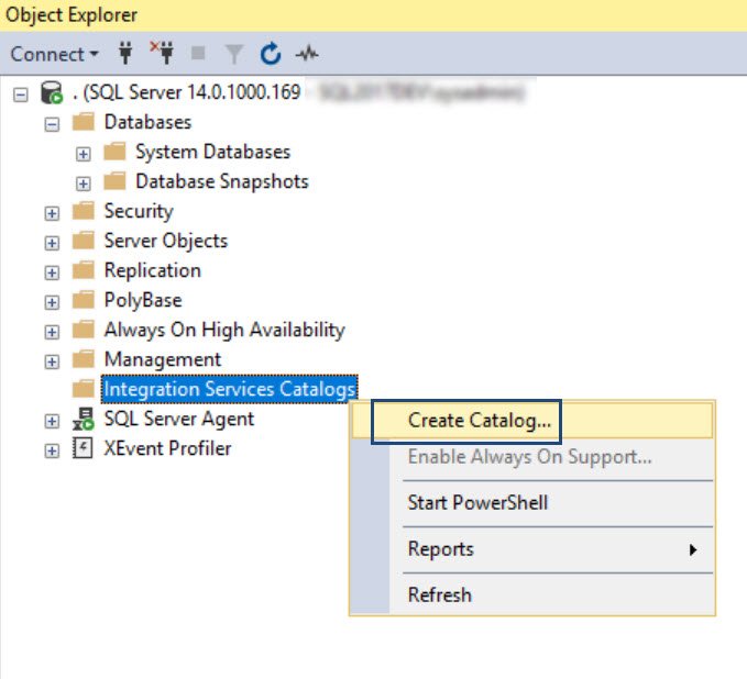 Create Catalog.