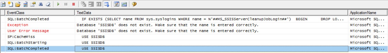 SQL Server Management Studio Error Dialog.