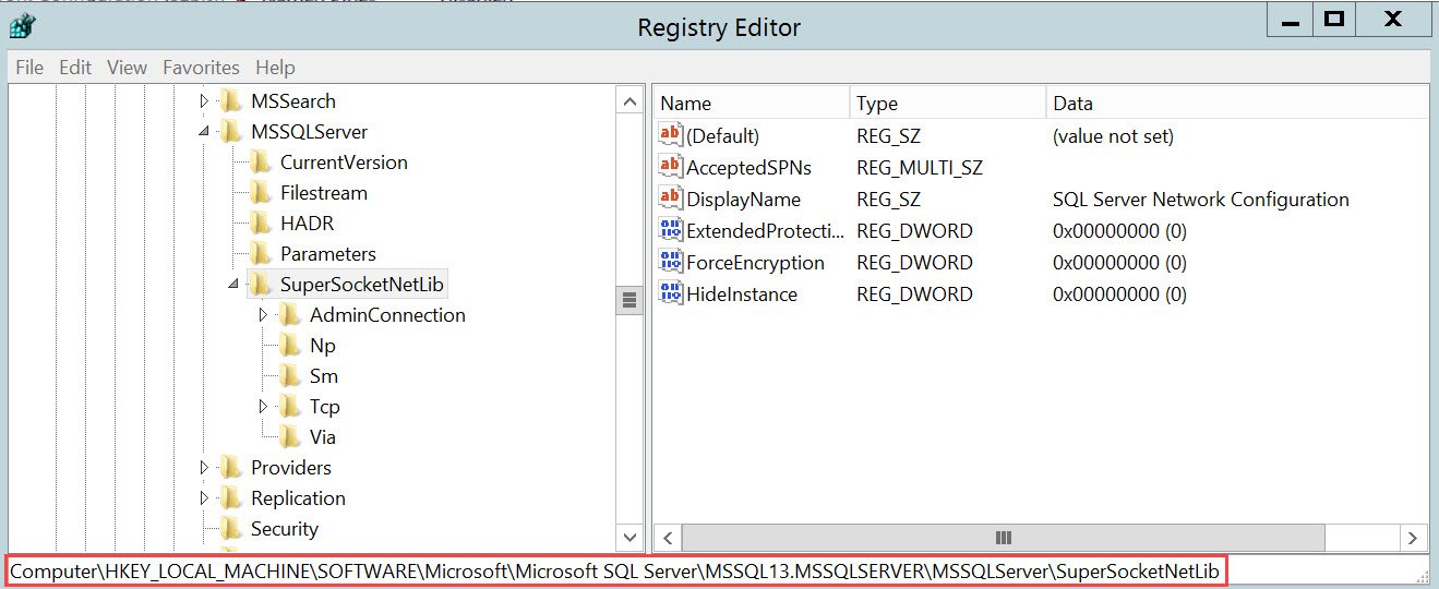 SQL Server Network Configuration.