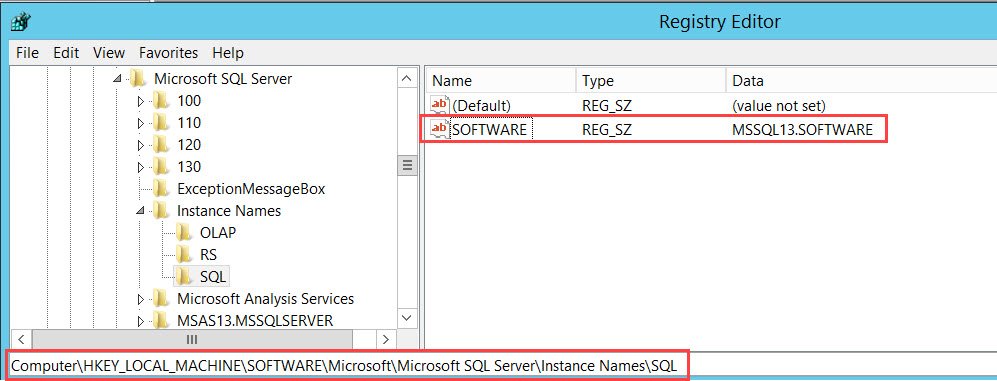 SQL Server Instance Name.