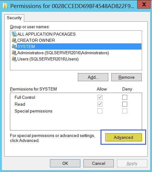 Permissions for file.