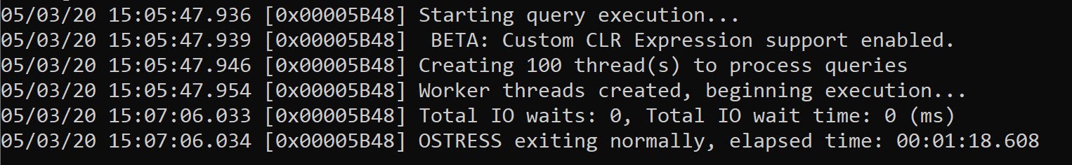 Insert Workload Stress Test