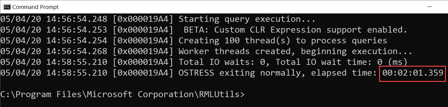SQL Server Command Prompt output.