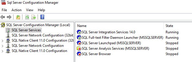 SQL Server Configuration Manager window.