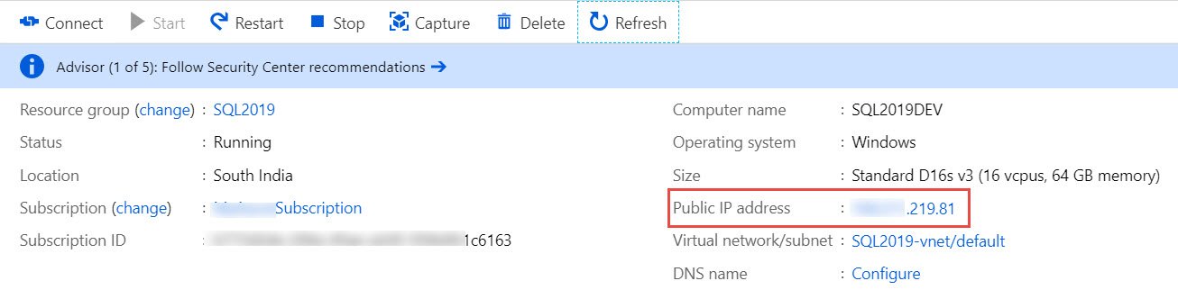 Public IP address.