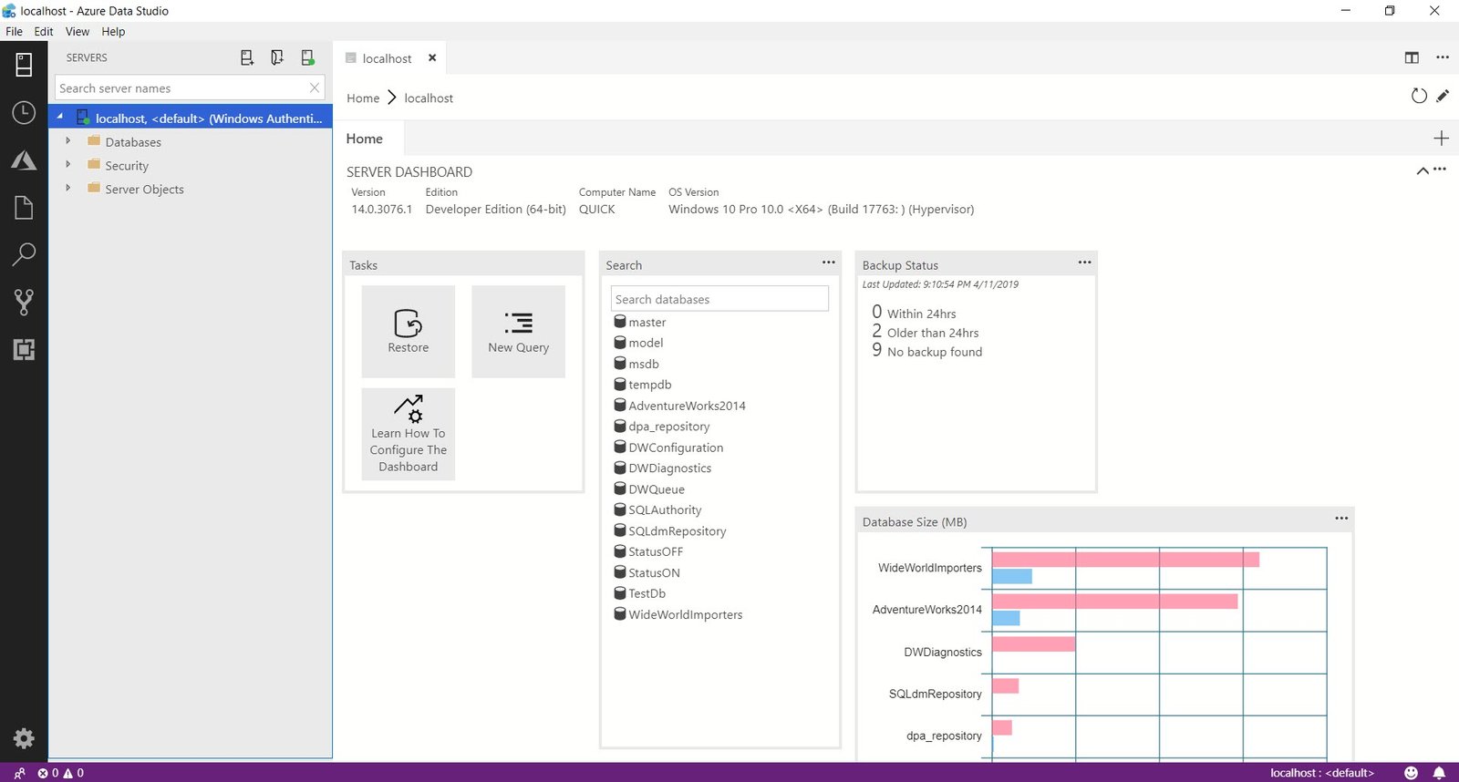 Getting Started with Azure Data Studio.