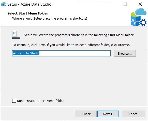Select Start Menu Folder.