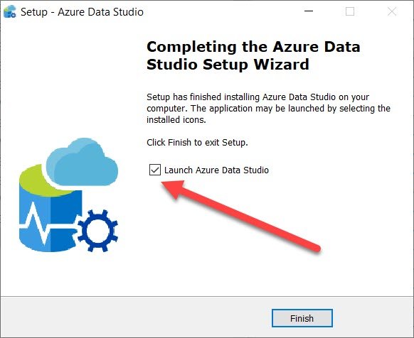 Launch Azure Data Studio.