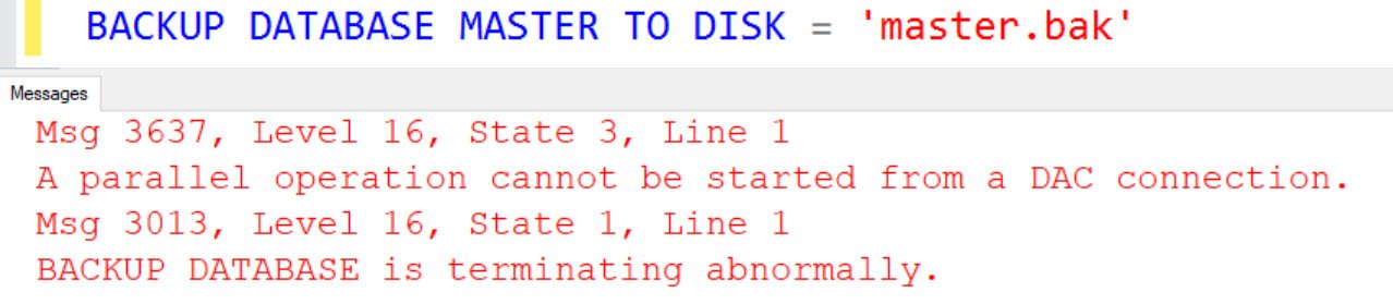 SQL Server error dialog.