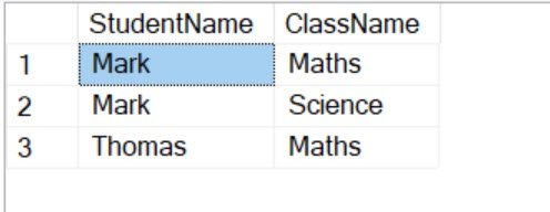 Mark student with Maths Class.
