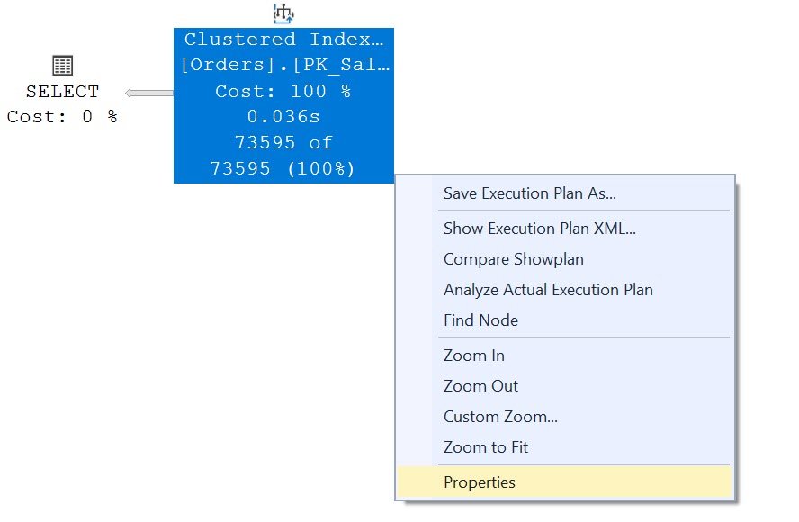 Right-click on a query window.