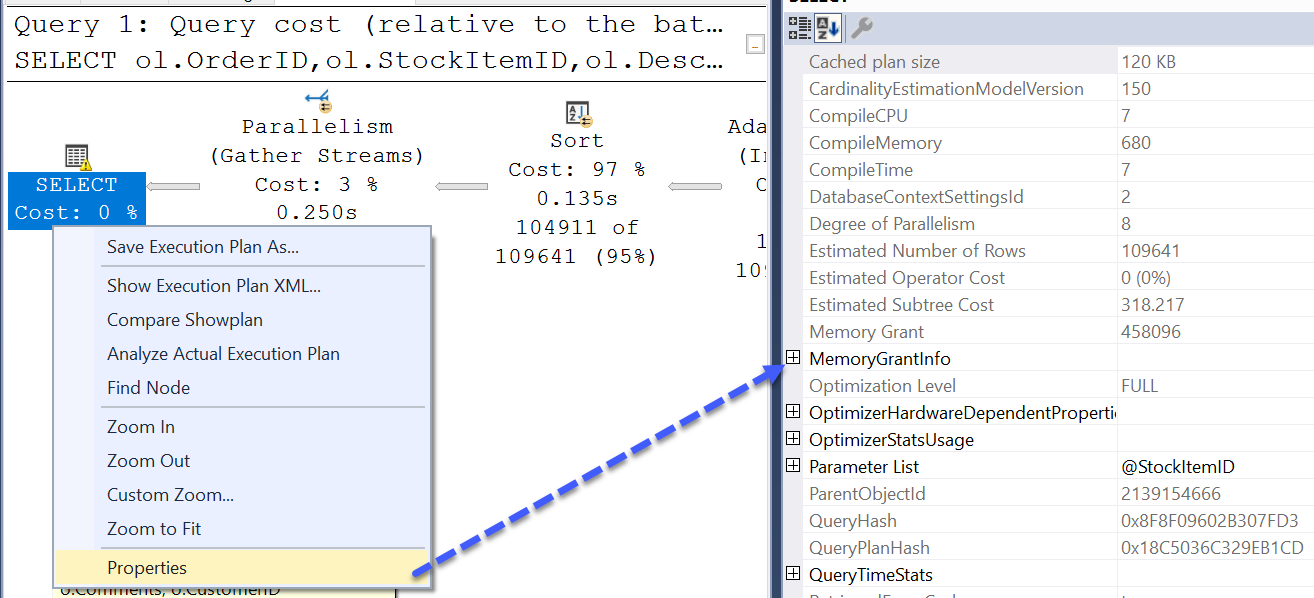 SQL Server Memory Grant Info.