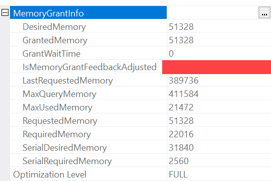 MemoryGrantInfo.