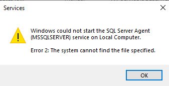 System Cannot Find File Dialog.
