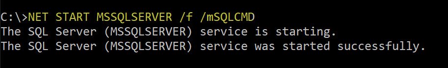 SQL Server start successful.