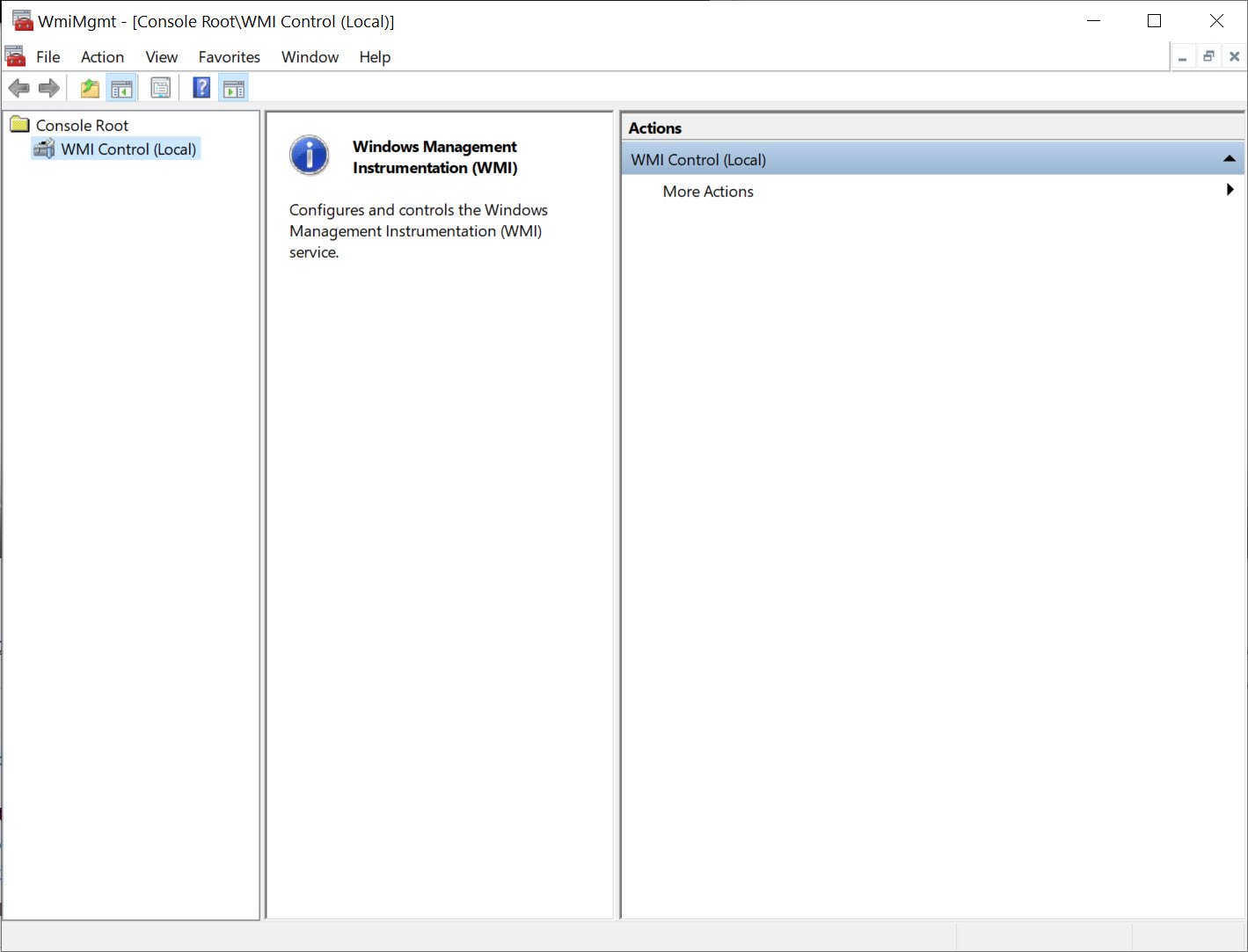 WMI Control (Local).