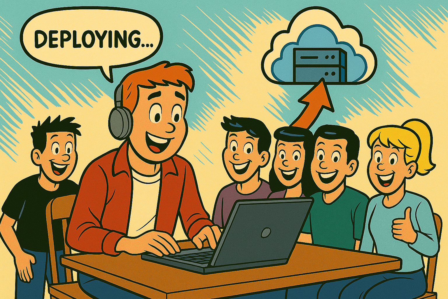 Interactive SQL Server deployment illustration.